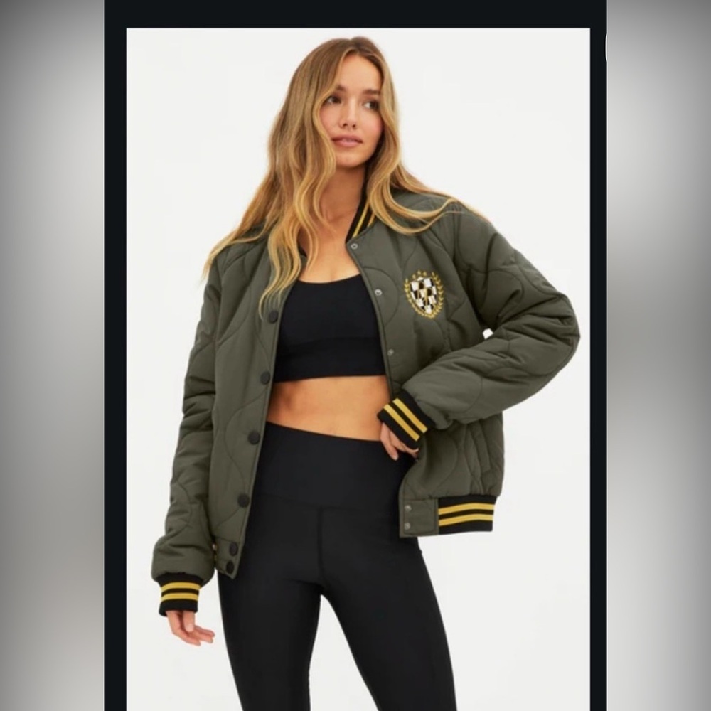 NWOT Beach Riot Flight Bomber Jacket